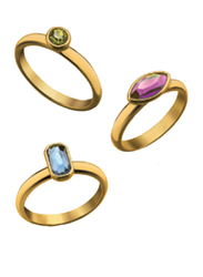 Avon Holiday Party Stackable Ring for Women, Gold, Size 8
