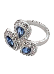 Avon Viola Stone Fashion Ring for Women, with Diamond Stone, Silver Size 8