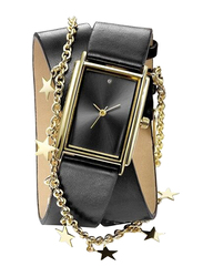 Avon Tarina Wish Analog Watch for Women with Leather Band, Water Resistant, Black