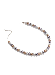 Avon Portia Pearl Necklace for Women, White/Brown/Black