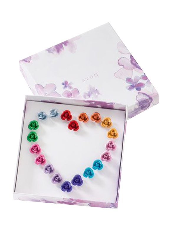 Avon 10-Piece Rosette Earrings Gift Set for Women, Multicolor