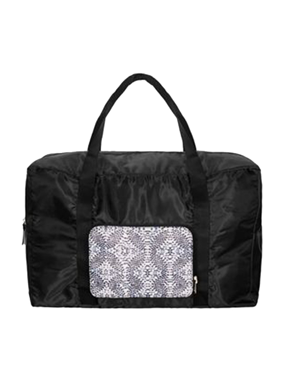 

Avon Mono Bloom Nylon Foldable Weekender Bag for Women, Black