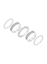 Avon Halsey Silver Plated Fashion Ring for Women, Silver, Size 6