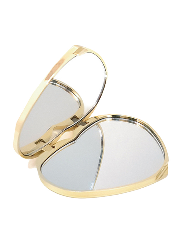 Avon Heart Shaped Compact Mirror, Gold