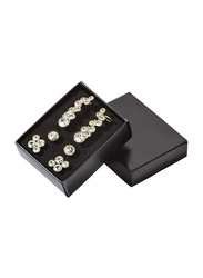 Avon Dreamy Sparkle Gold Plated Earrings Gift Set for Women, with Glass Stone, Gold/White