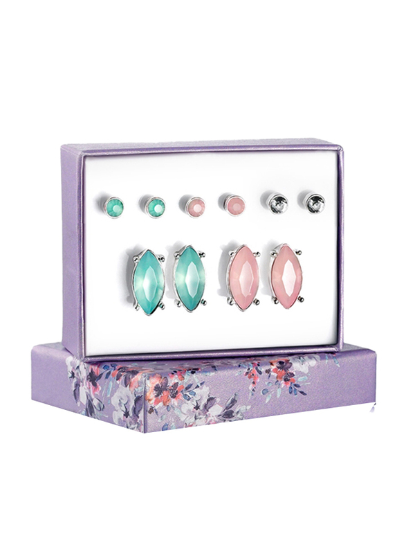 

Avon Alice Stud Earrings Gift Set for Women, Pink/Blue