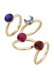 Avon Maxine Fashion Ring for Women, Red/Pink/Blue, Size 8