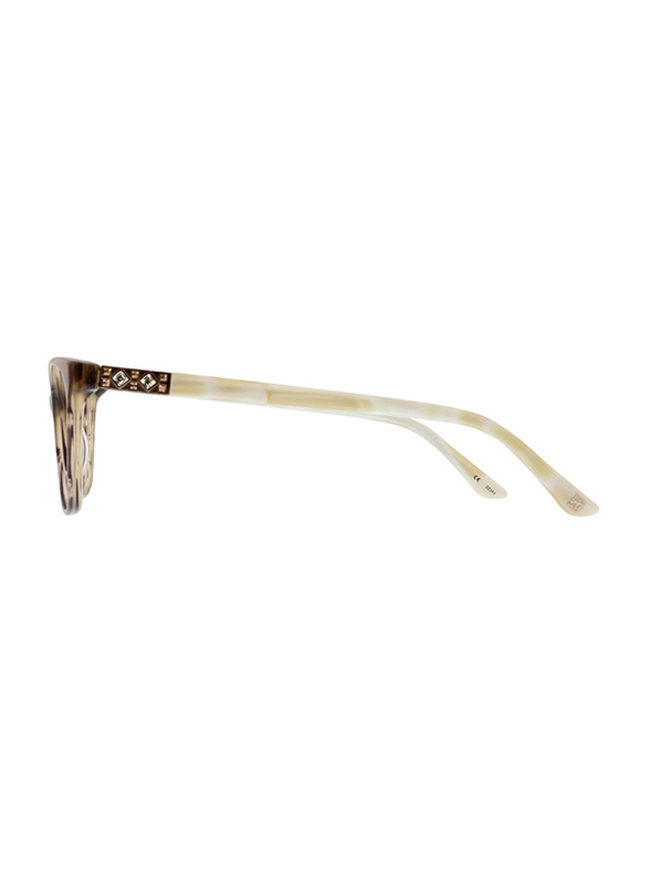Badgley Mischka Florine Full Rim Tea Cup Toffee Frame for Women, 53/16/140