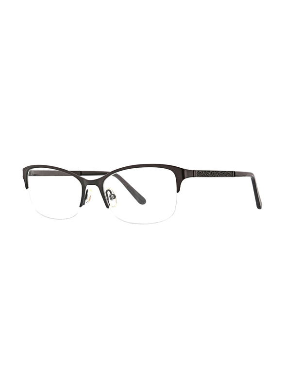 XOXO Viejo Half-Rim Tea Cup Black Eyeglass Frame for Women, 53/17/135