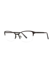 XOXO Viejo Half-Rim Tea Cup Black Eyeglass Frame for Women, 53/17/135