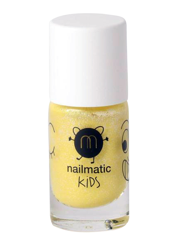 Nailmatic Kids Water Based Matte Nail Polish, 8ml, Lulu Pearly Yellow