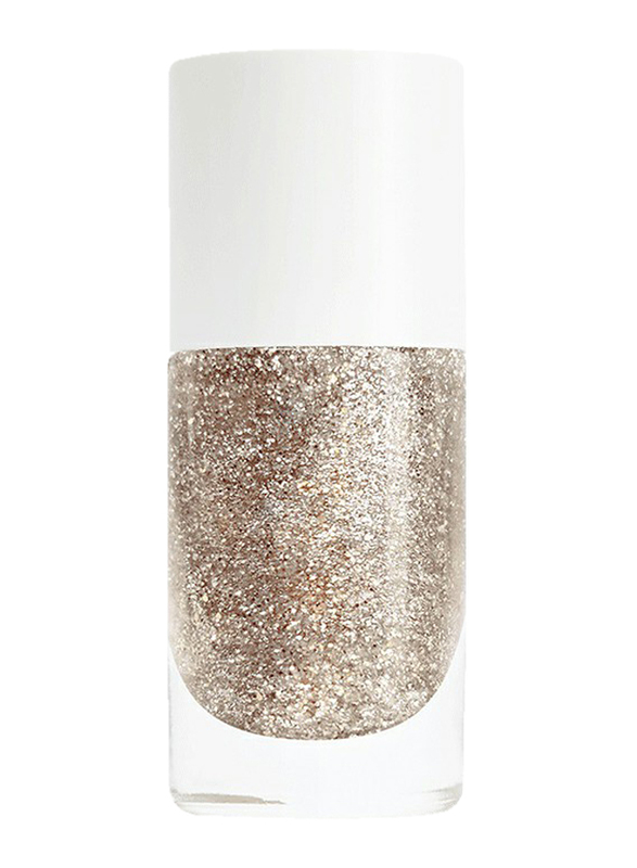 Nailmatic Pure Color Plant-Based Nail Polish, 8ml, Lucia Gold Glitter