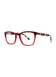 XOXO Vail Full Rim Square Cranberry Frame for Women, 52/18/140