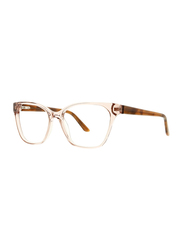 Badgley Mischka Lacina Full Rim Tea Cup Toffee Frame for Women, 54/16/137