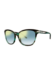Badgley Mischka Monique Full Rim Butterfly Emerald Sunglasses for Women, Green Lens, 56/17/130