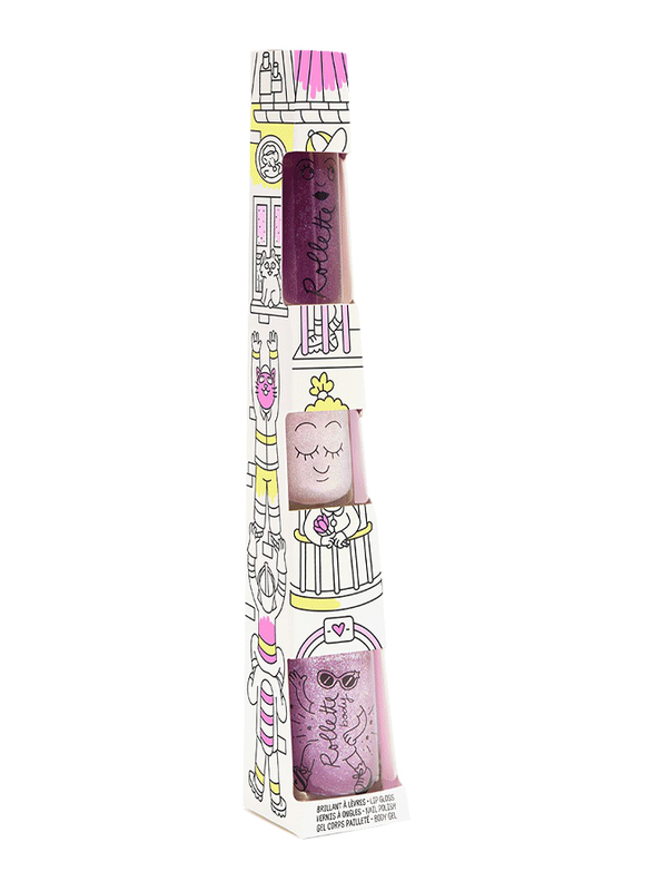 Nailmatic Kids 3-Pieces Pretty Building Totem Set, Multicolor