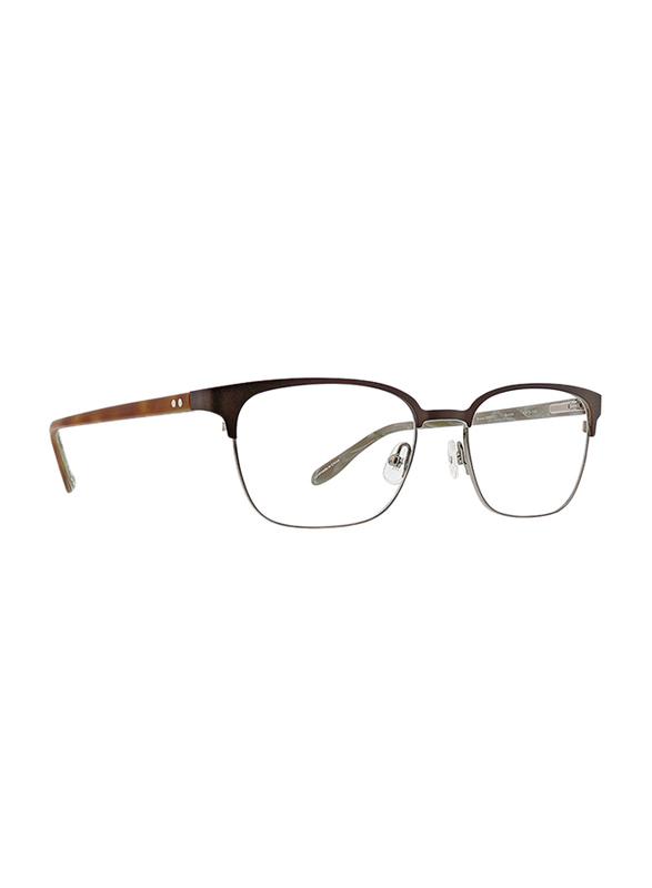 Badgley Mischka Bendix Full Rim Rectangle Brown Frame for Men, 53/18/140