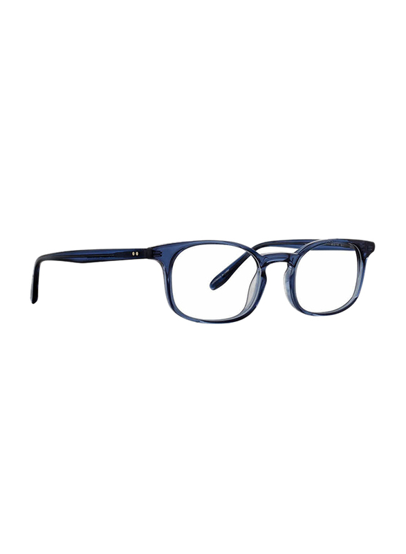 Badgley Mischka Graham Full Rim Rectangle Navy Blue Frame for Men, 49/20/145