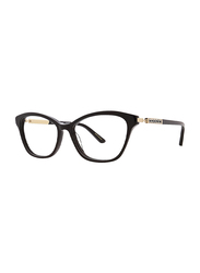 Badgley Mischka Vanesse Full Rim Tea Cup Black Frame for Women, 53/15/135