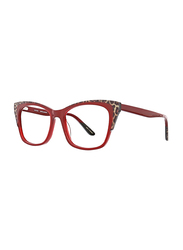 XOXO Brasilia Full Rim Wayfarer Cranberry Frame for Women, 52/16/140