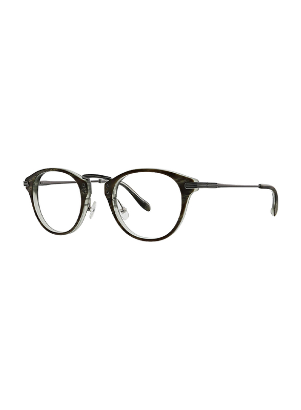 Badgley Mischka Mitchell Full Rim Round Olive Frame for Men, 47/24/140