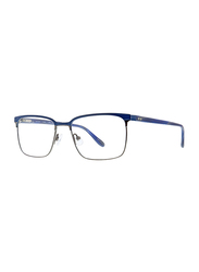 Badgley Mischka Auburn Full Rim Rectangle Navy Blue Frame for Men, 53/17/145
