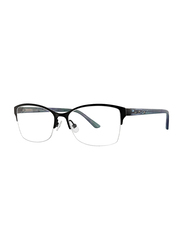 Badgley Mischka Priscille Full Rim Tea Cup Black Frame for Women, 53/16/135