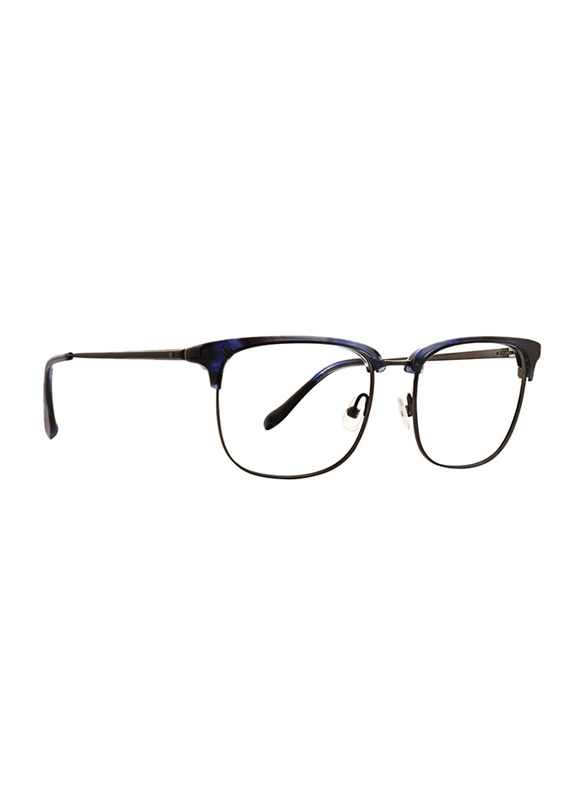 Badgley Mischka Derham Full Rim Square Blue Frame for Men, 52/18/145