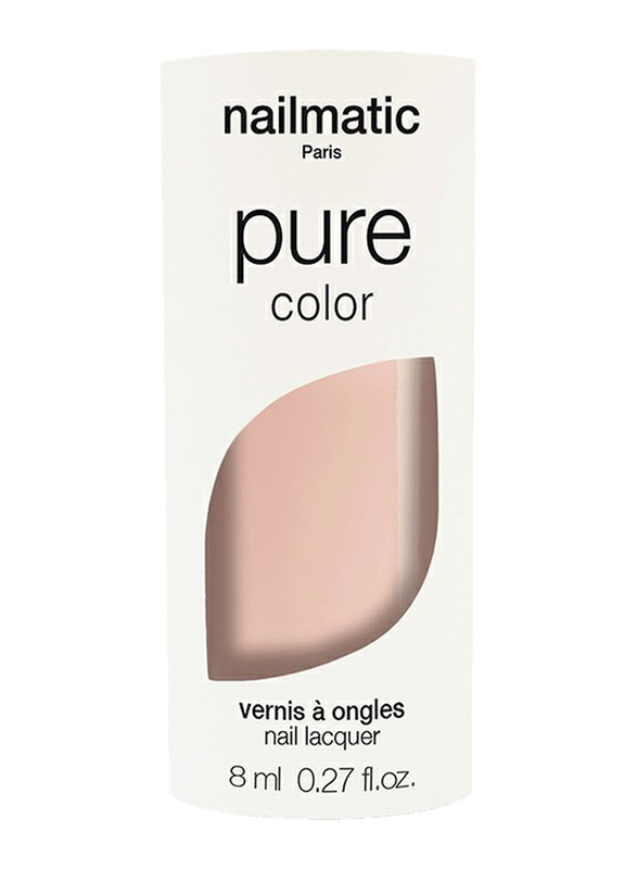 Nailmatic Pure Color Plant-Based Glossy Nail Polish, 8ml, Elsa Sheer Beige