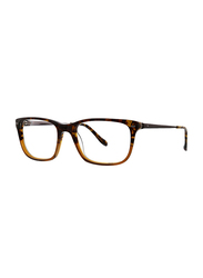 Badgley Mischka Frazer Full Rim Rectangle Tortoise Frame for Men, 54/18/145