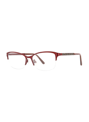 XOXO Viejo Half-Rim Tea Cup Raspberry Eyeglass Frame for Women, 53/17/135