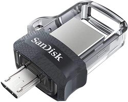 SanDisk 16GB Ultra Dual USB 3.0 Flash Drive, Black