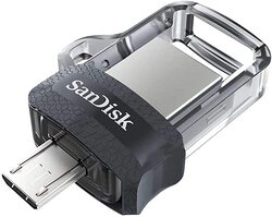 SanDisk 256GB Ultra Dual USB 3.0 Flash Drive, Black