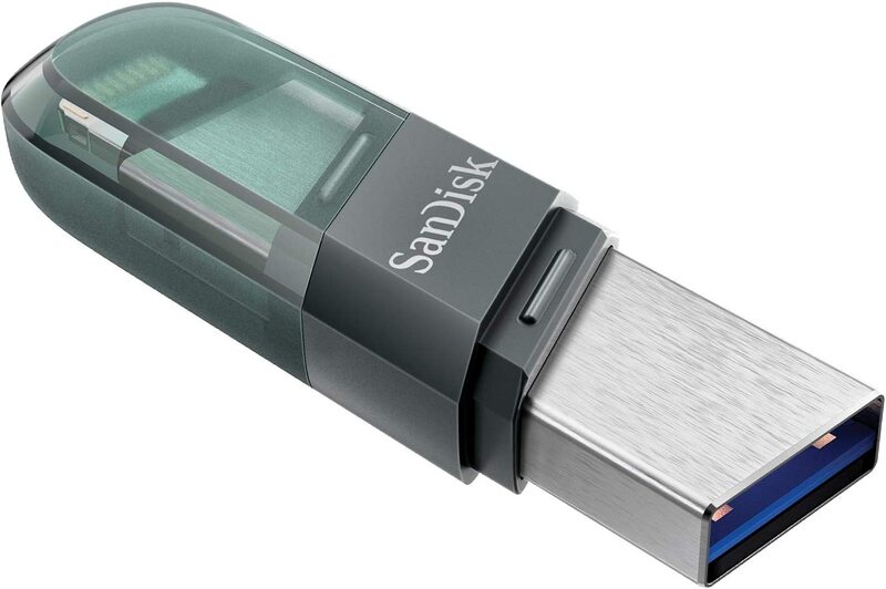 SanDisk 64GB iXpand USB 3.1 Flash Drive, Grey