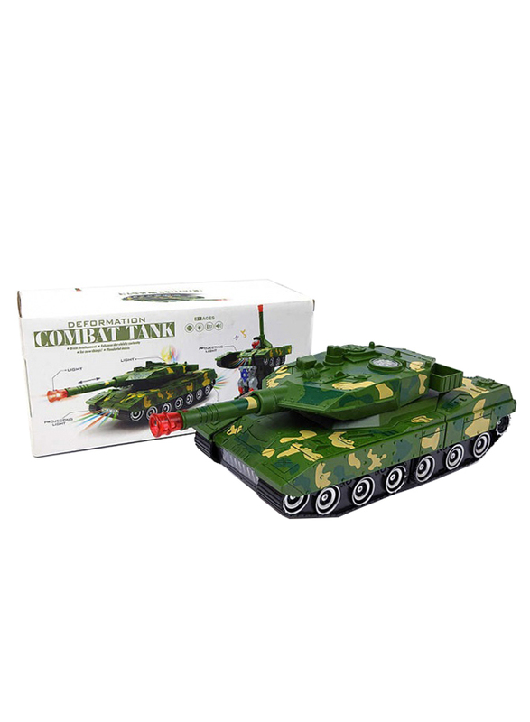 

Toy Land Robot Converting Military Tank with Flashing Lights & Sound Electronic Toy, Ages 3+