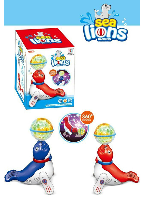 

Yijun Dancing Sea Lion with Fantasy Projection Lights Electronic Toy, Ages 3+