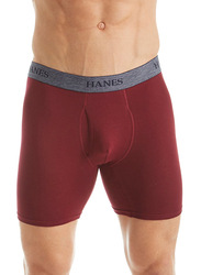 Hanes 4-Piece Ultimate Stretch Boxer Brief Set for Men, U9BBA4, Multicolor, Small
