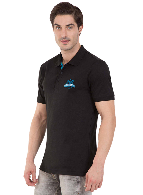 Jockey Men's 24X7 Short Sleeve Sport Polo Shirt, 3911-0103, Small, Black