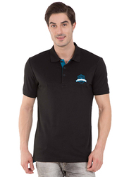 Jockey Men's 24X7 Short Sleeve Sport Polo Shirt, 3911-0103, Small, Black