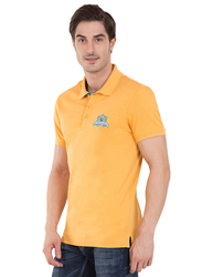 Jockey Men's 24X7 Short Sleeve Sport Polo Shirt, 3911-0103, Small, Burnt Gold
