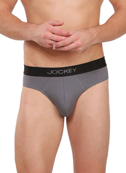 Jockey International Collection Brief Underwear for Men, IC31, Gunmetal, Small