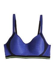 Hanes X-Temp Foam Wire Free Bra, Blue, Small