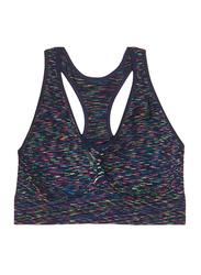 Hanes Women's Cosy Seamless Wire Free Bra, Navy Blue, Extra Large
