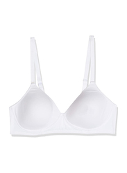 Hanes Comfort Shape Concealing Petal Underwire Bra, White, 38B