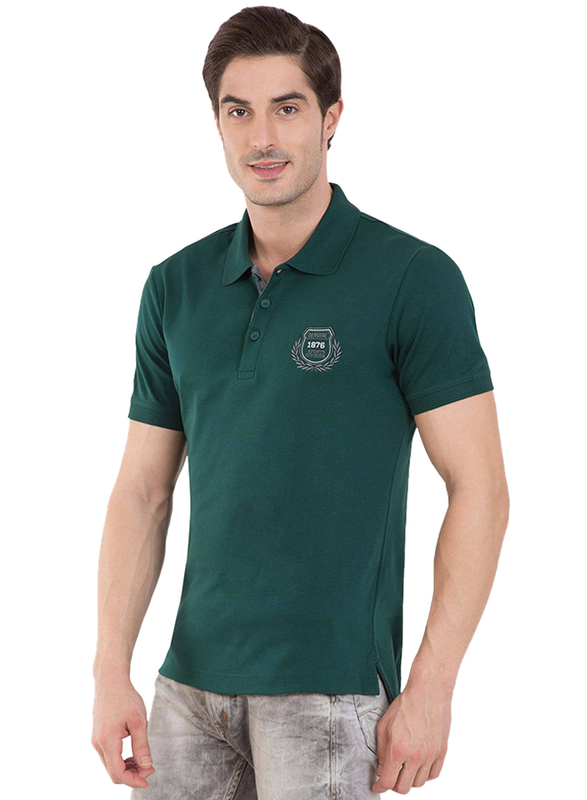 Jockey Men's 24X7 Short Sleeve Sport Polo Shirt, 3911-0103, Small, Eden Green