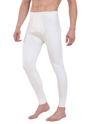 Jockey Men's Winter Wear Long John Thermal Underwear, 2420-0105, Off White, Small