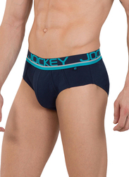 Jockey Pop Collection Bold Brief Underwear for Men, FP01-0105, Navy Blue, Medium