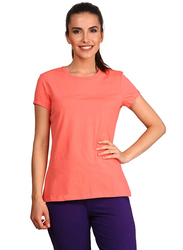 Jockey Ladies 24X7 Short Sleeve T-Shirt for Women, Medium, Blush Pink