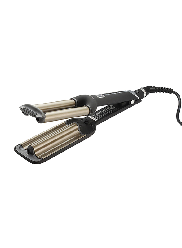 

Ikonic Triple Hair Curler Tong, M3, Black/Gold