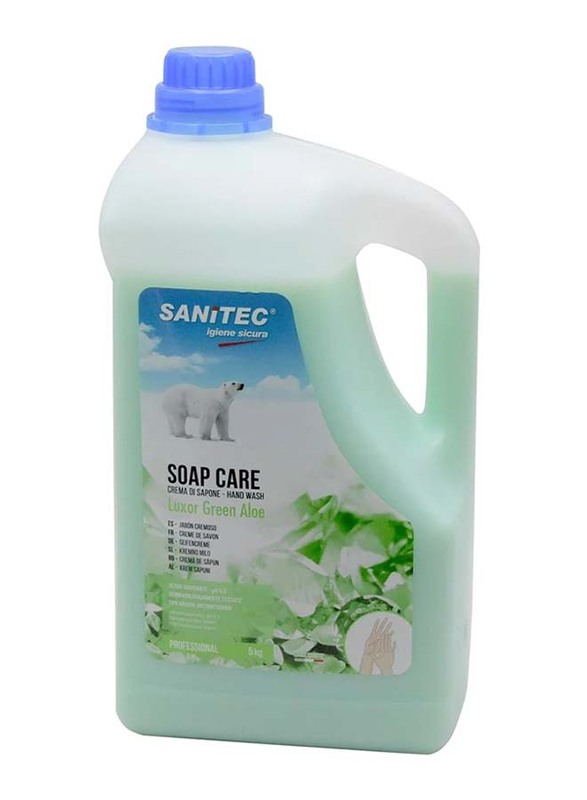

Sanitec Crema Di Sapone Liquid Hand Wash Green Aloe, 5 Kg